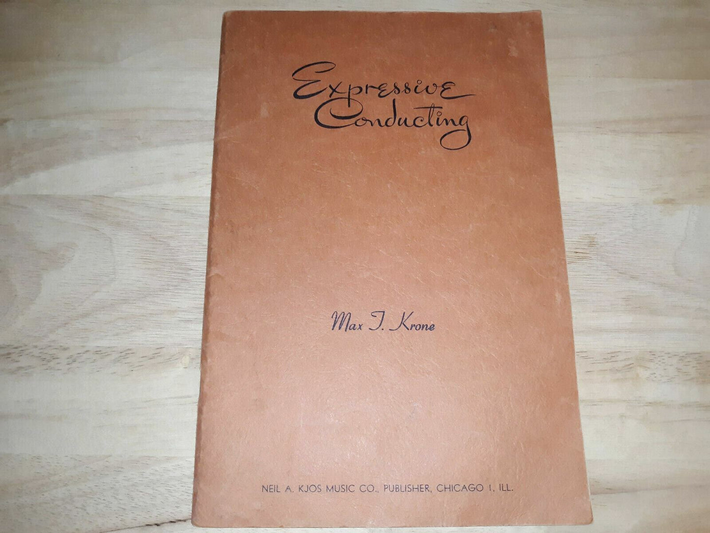 1945 Expressive Conducting Softcover Book By Max T Krone