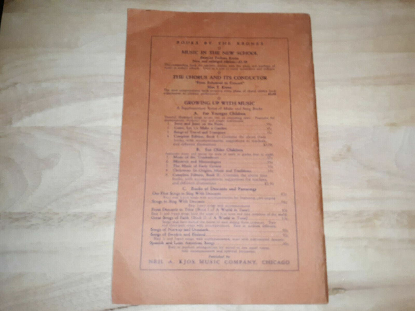 1945 Expressive Conducting Softcover Book By Max T Krone
