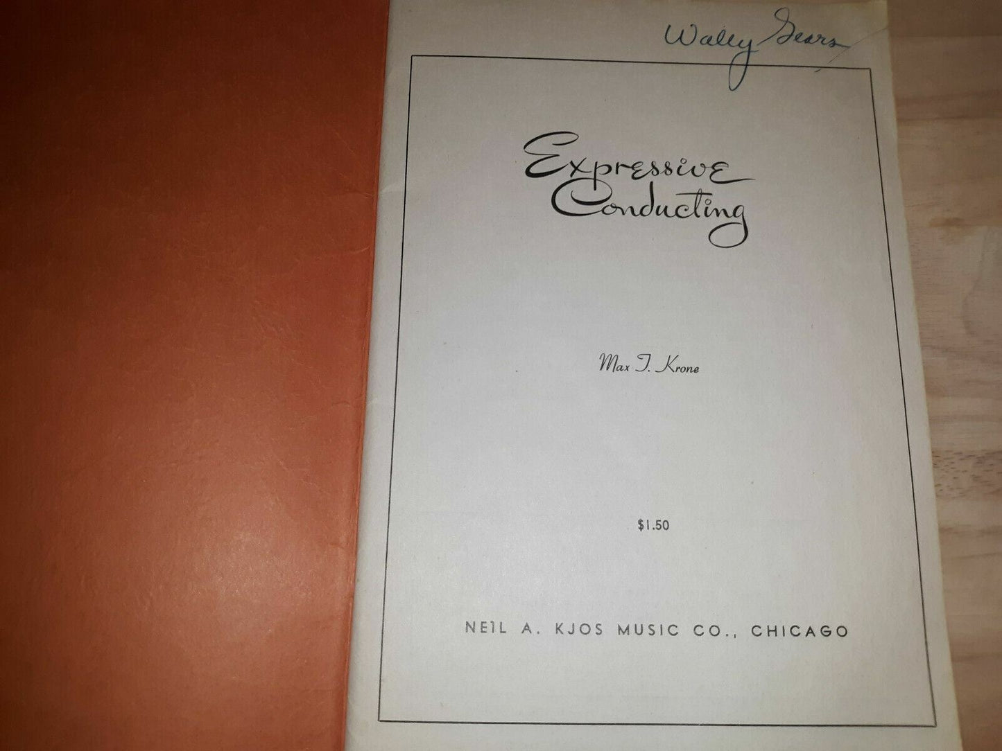 1945 Expressive Conducting Softcover Book By Max T Krone