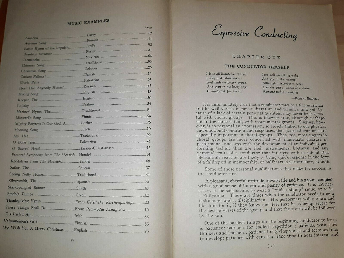 1945 Expressive Conducting Softcover Book By Max T Krone