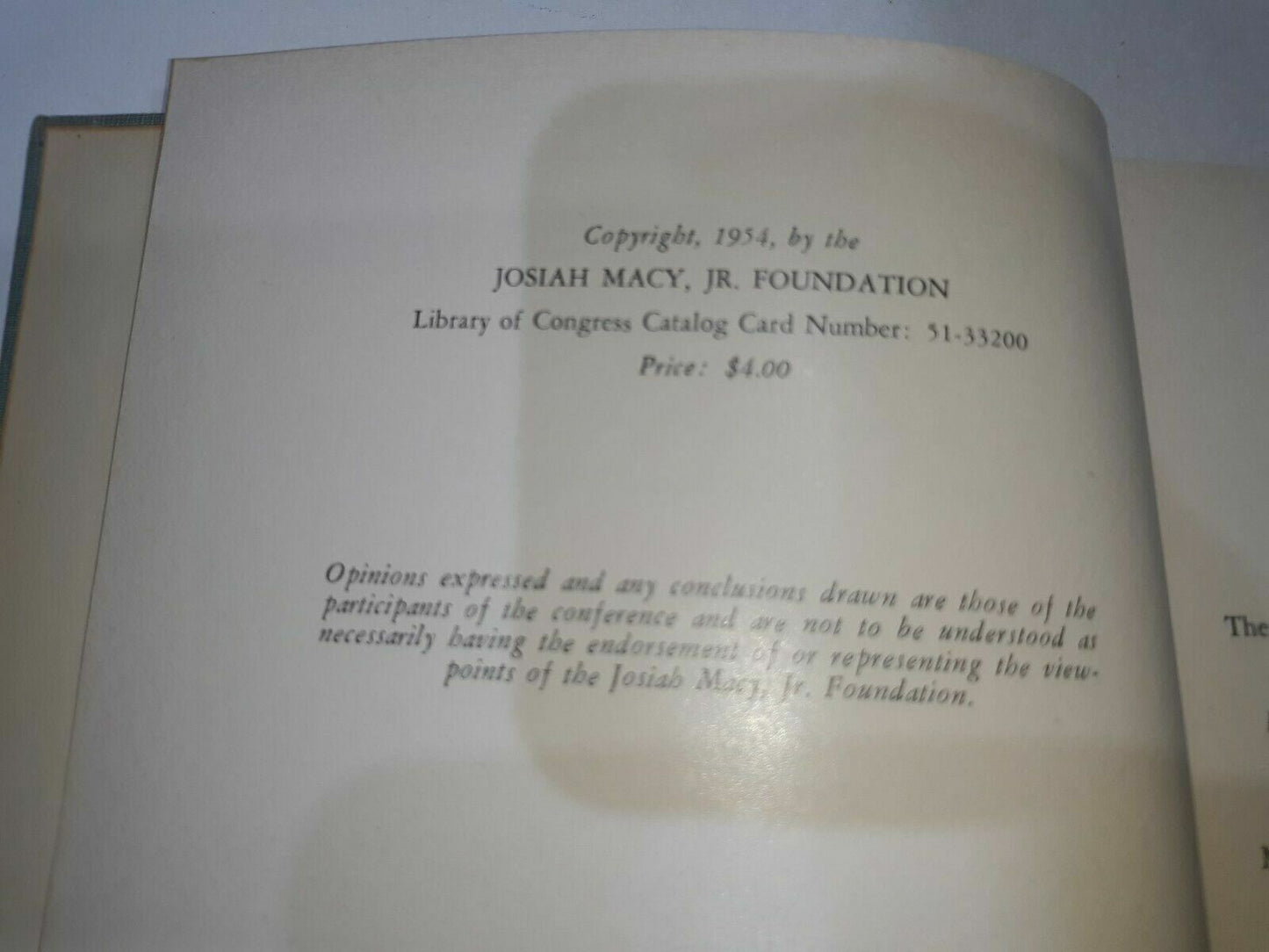 NERVE IMPULSE: Transactions of the Fourth Conference, 4-6 March 1953 1954