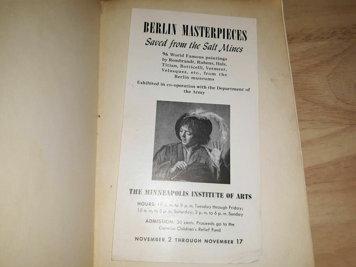MASTERPIECES FROM THE BERLIN MUSEUMS 1948 US Army Art Exhibition Cleveland Book