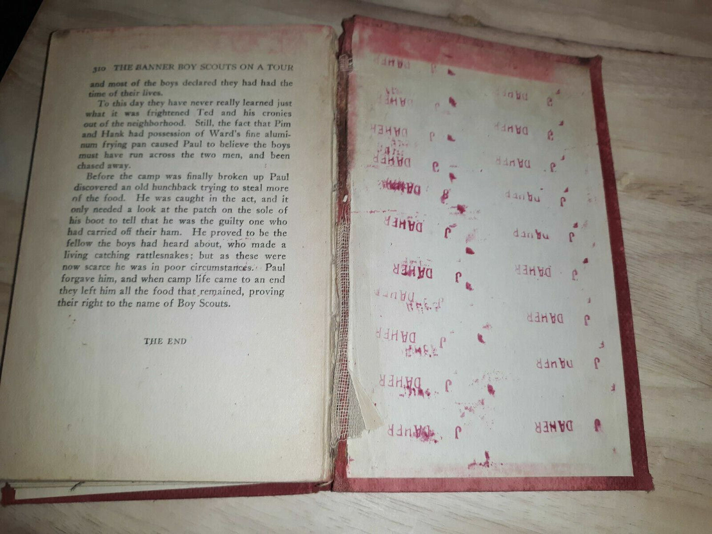 1912 Hardcover Book The Banner Boy Scouts on a Tour by George A.Warren