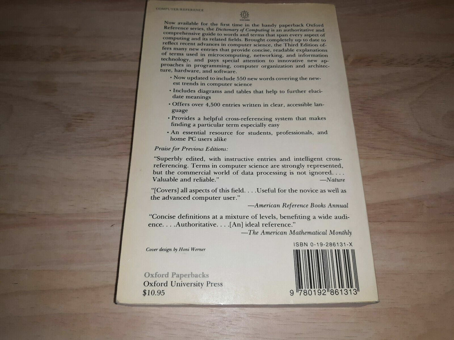 Dictionary of Computing (Oxford Paperback Reference) 3rd Edition