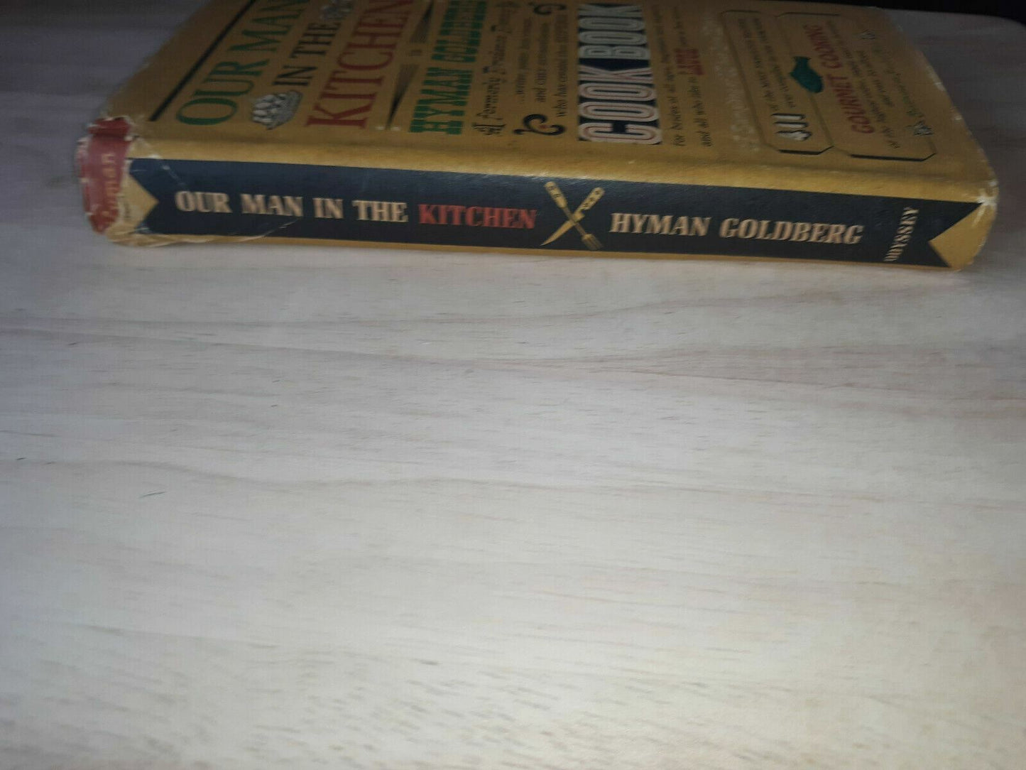 1964 ~OUR MAN IN THE KITCHEN by H.Goldberg~ Prudence Penny Cookbook HC w/ DJ