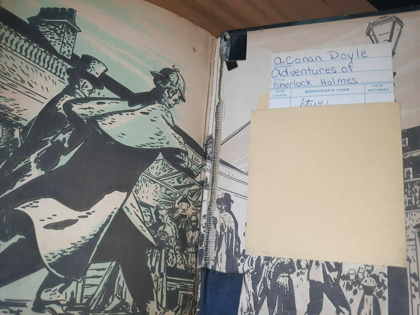 1955 Adventures of Sherlock Holmes A. Conan Doyle Vintage Whitman Hardcover Book