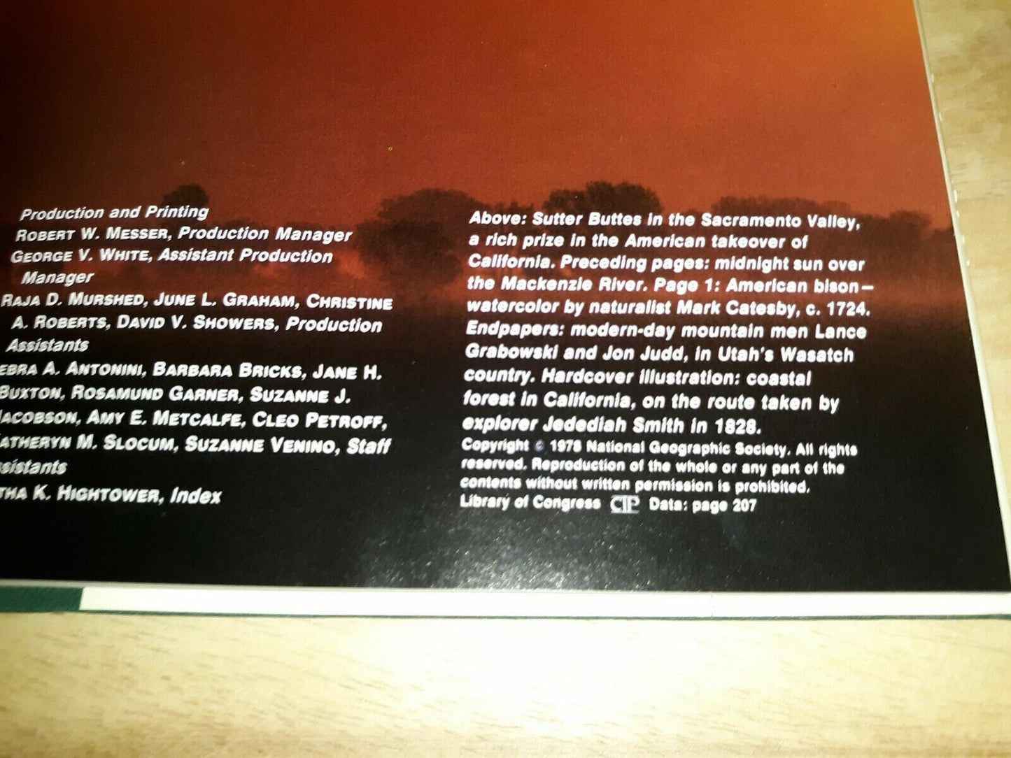 1978 INTO THE WILDERNESS National Geographic Society Publication Hardcover Book