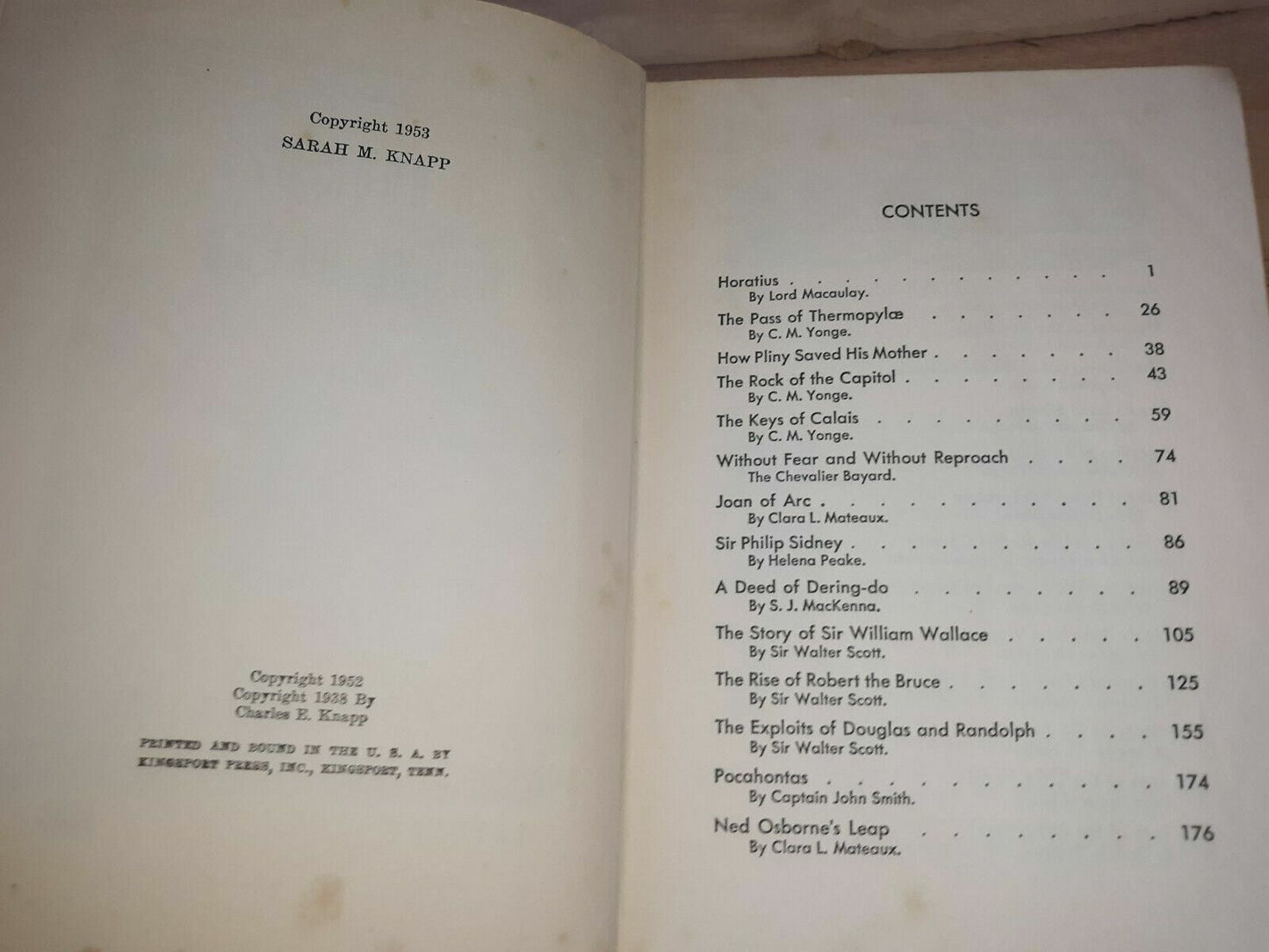 A Book of Brave Deeds (John T. Trowbridge - 1953) Young Folk Library