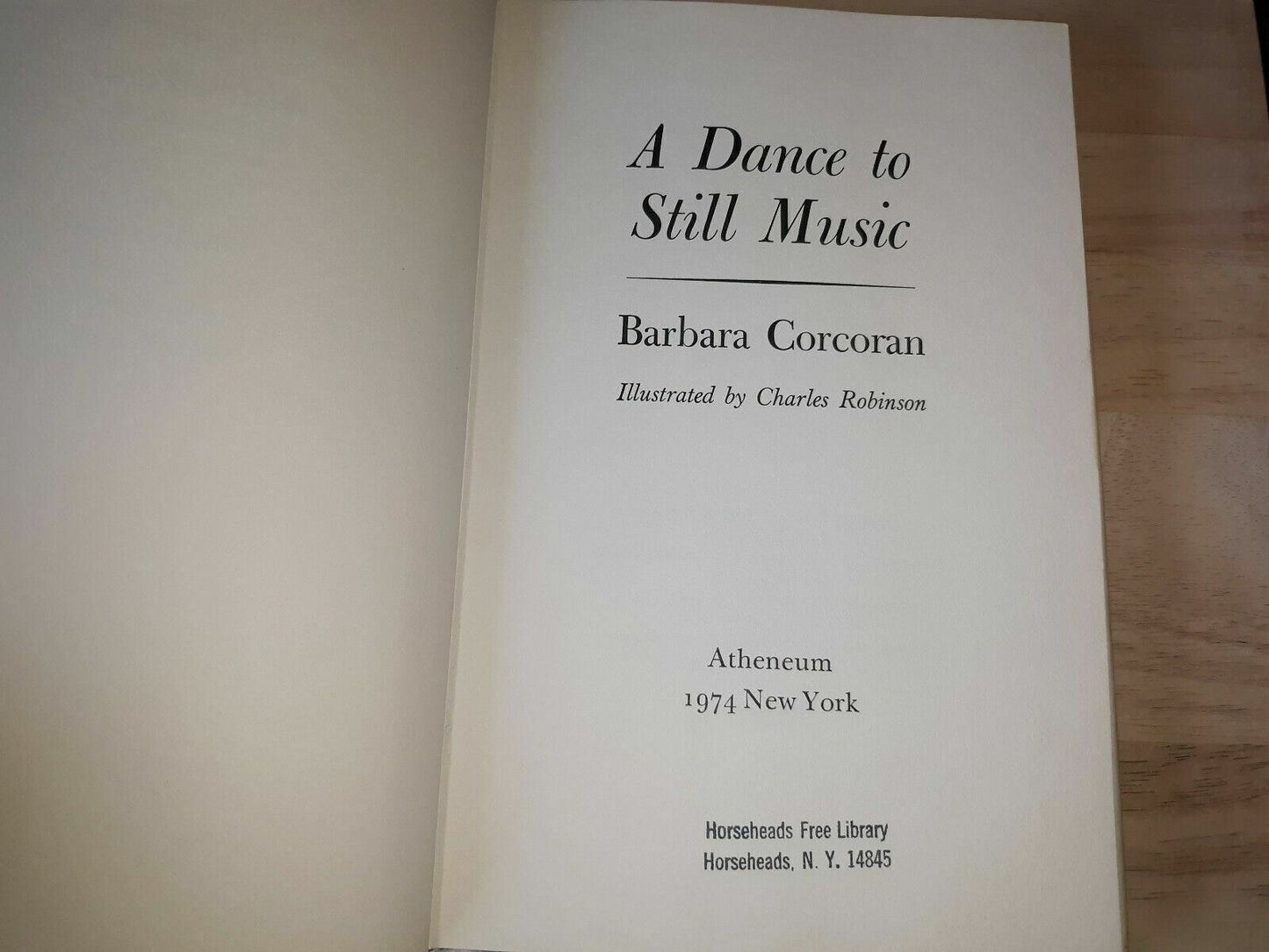 A Dance to Still Music by Barbara Corcoran 1974 1st Edition