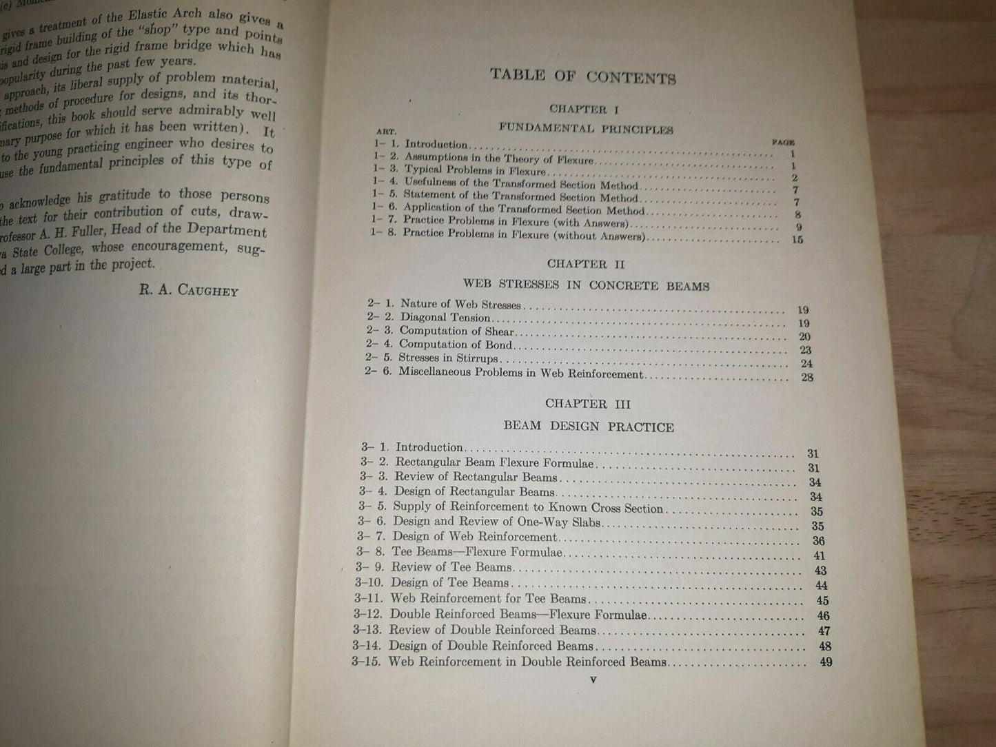 Reinforced Concrete Robert Caughey 1947 4th Printing