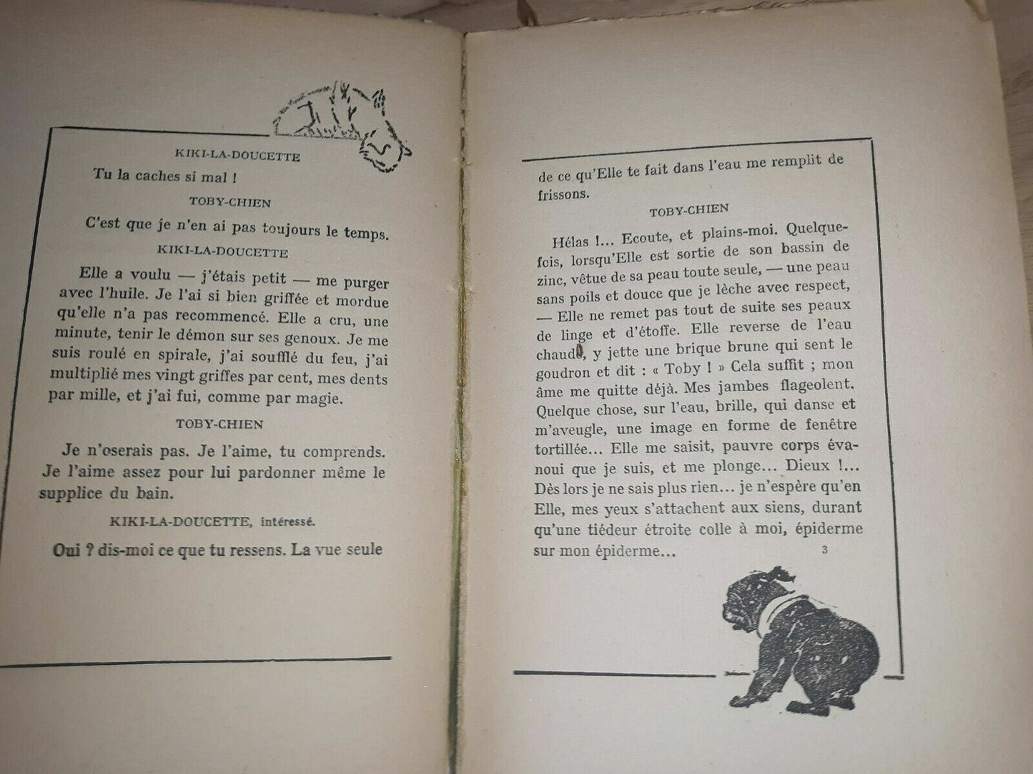 1929 Colette Willy Sept Dialogues De Betes Jacques Nam France
