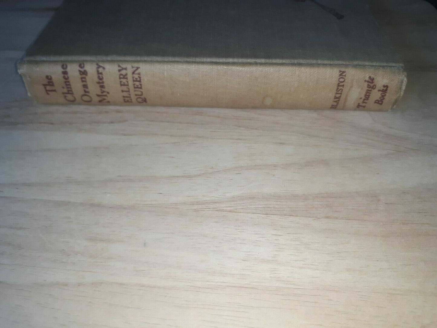 1945 Ellery Queen The Chinese Orange Mystery Hardcover Rare Book Vintage