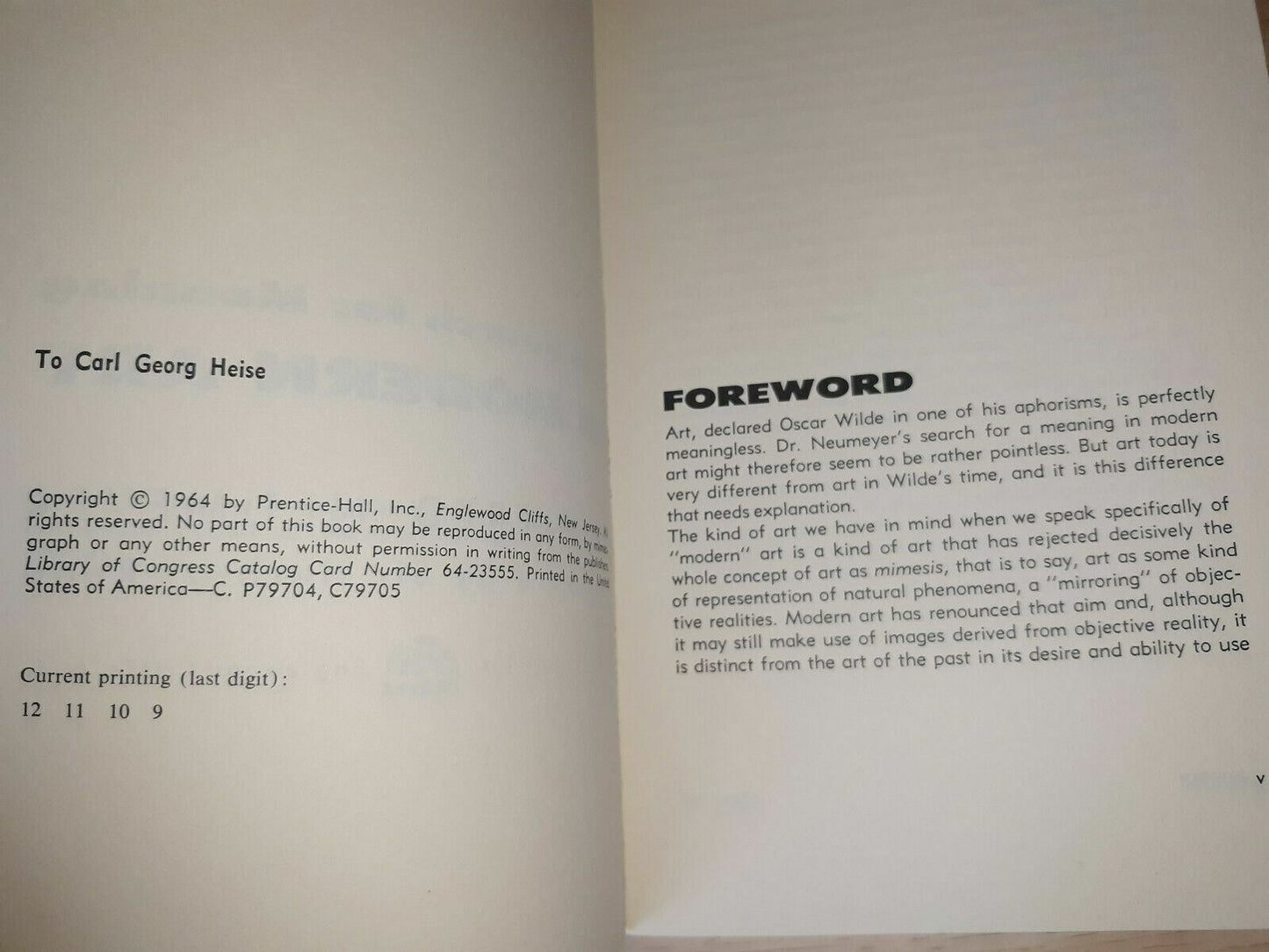 Alfred Neumeyer The Search For Meaning In Modern Art PB 1964