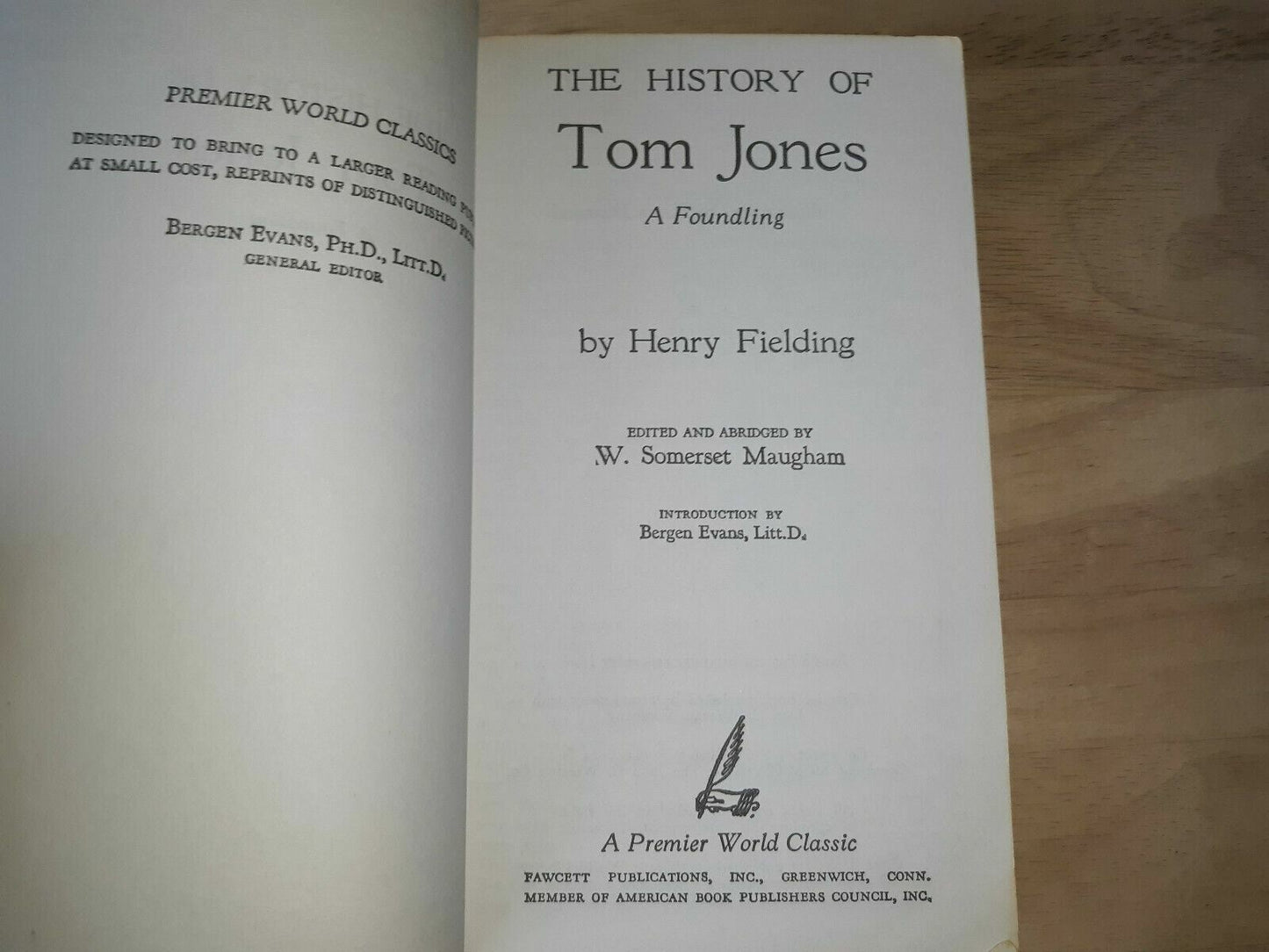 -The History of Tom Jones, A Foundling-- by Henry Fielding--1964