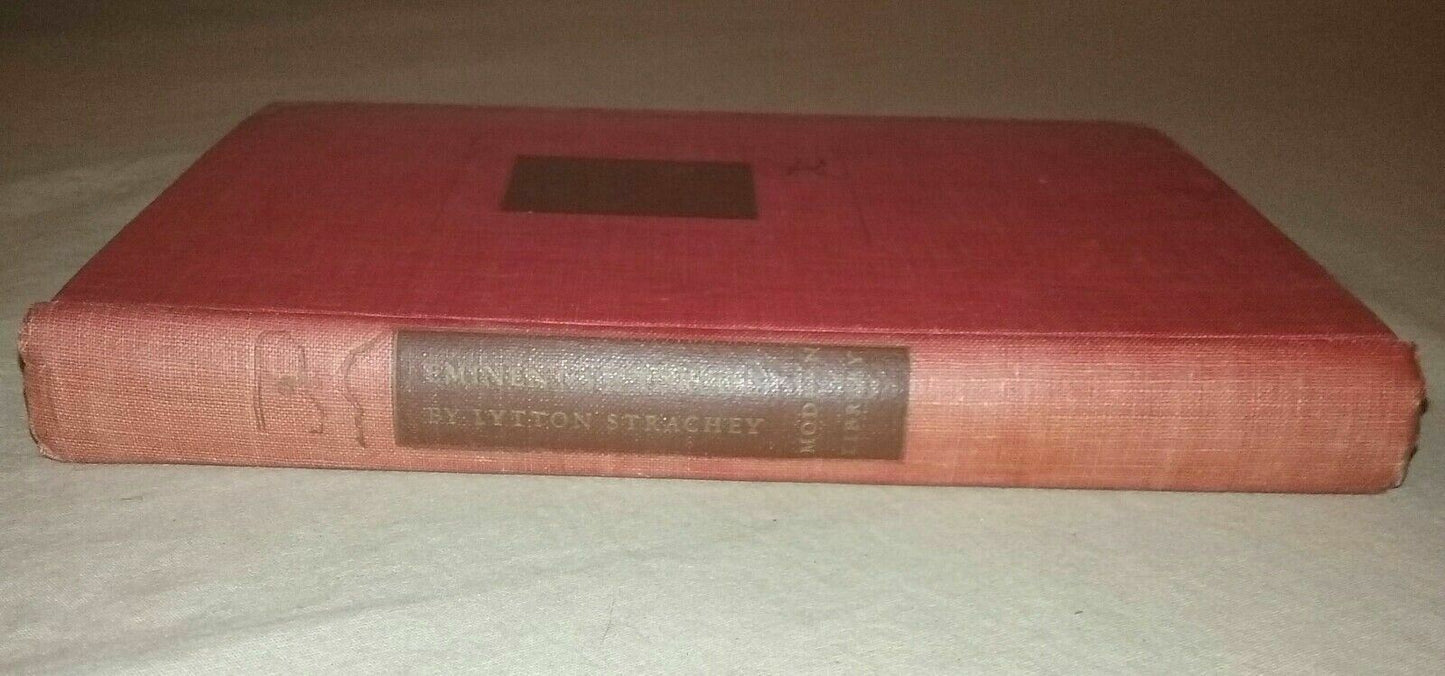 Lytton Strachey EMINENT VICTORIANS Modern Library c. 1918