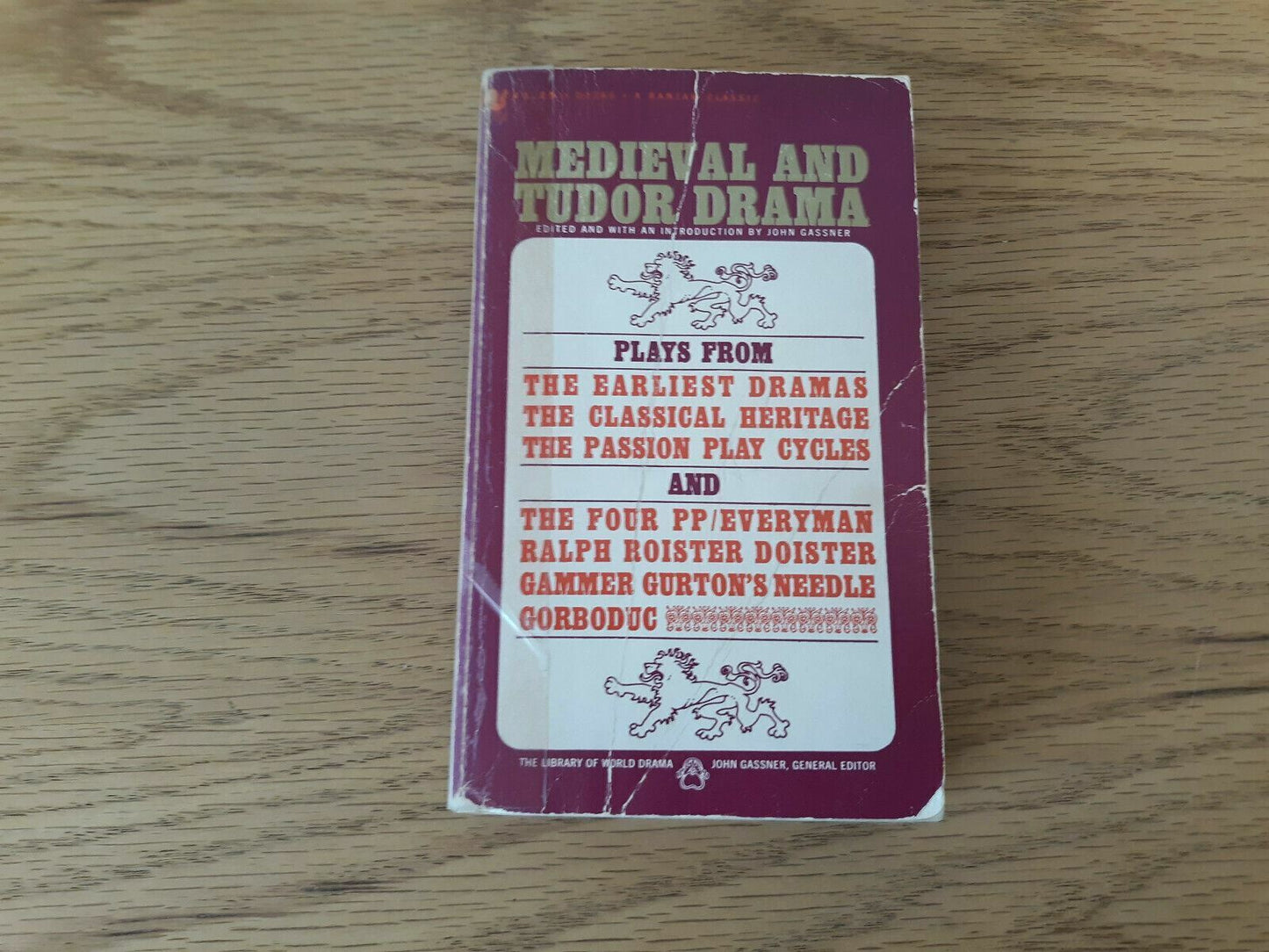 Medieval and Tudor Drama by John Gassner 1963 Bantam Paperback