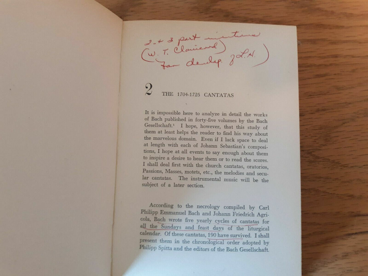 J S Bach by Andre Pirro 1957 Hardcover Dust Jacket