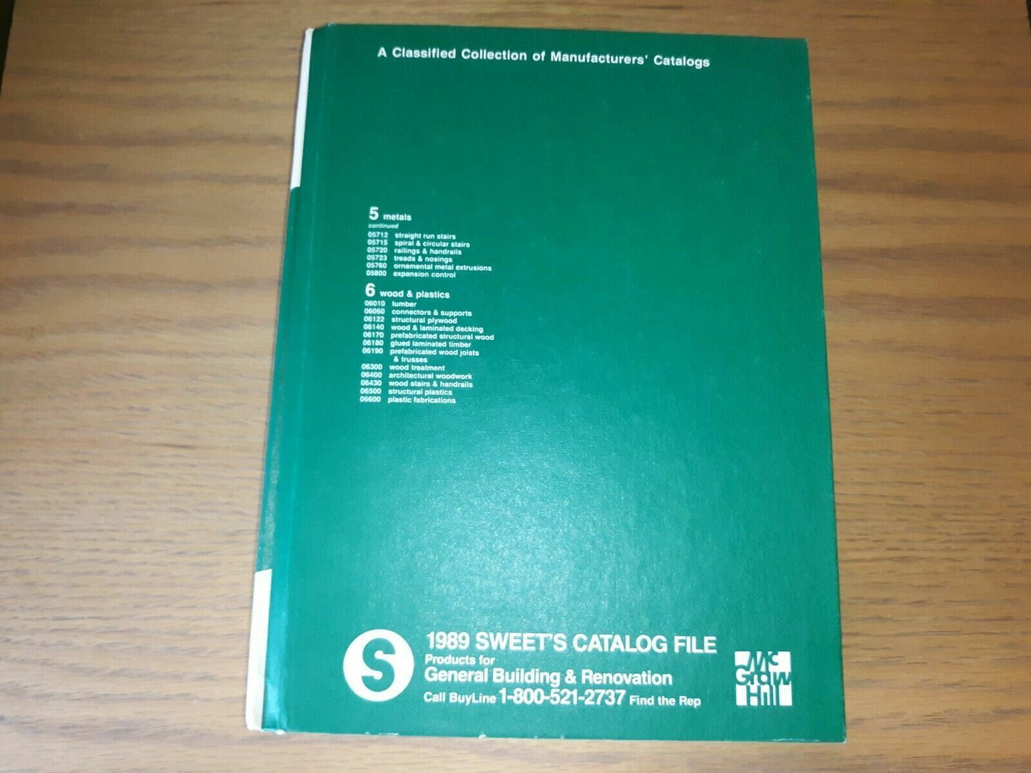 Sweet's General Building & Renovation Catalog File -1989, Volume 4
