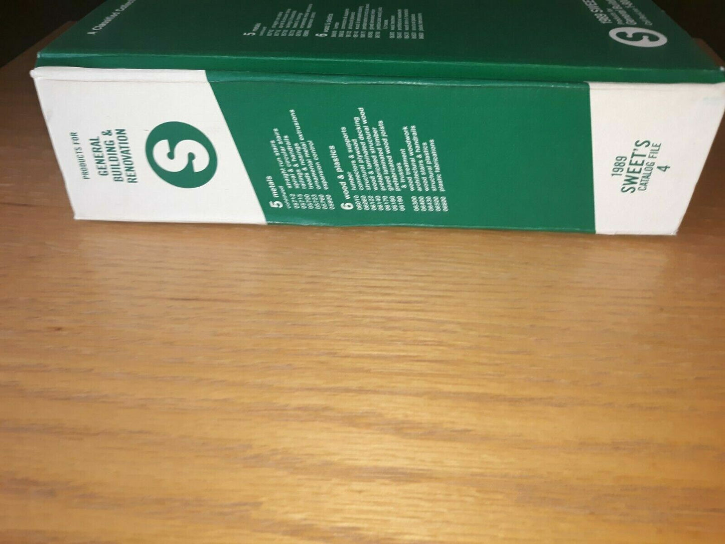 Sweet's General Building & Renovation Catalog File -1989, Volume 4