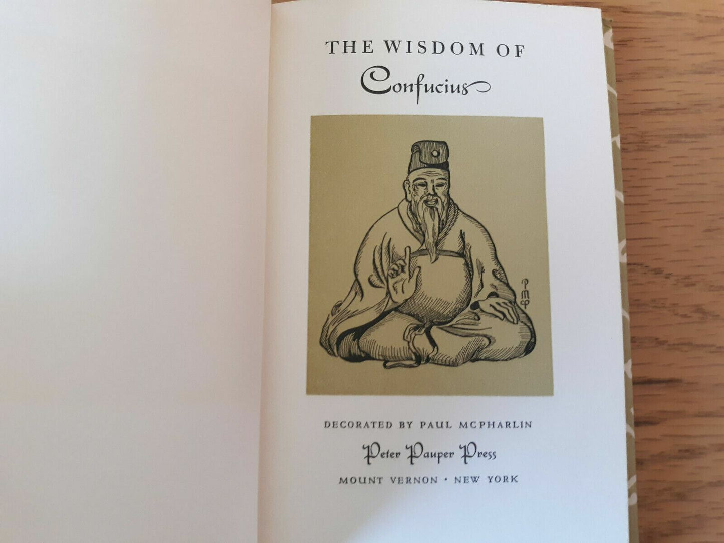 The Wisdom of Confucius 1963 Peter Pauper Press