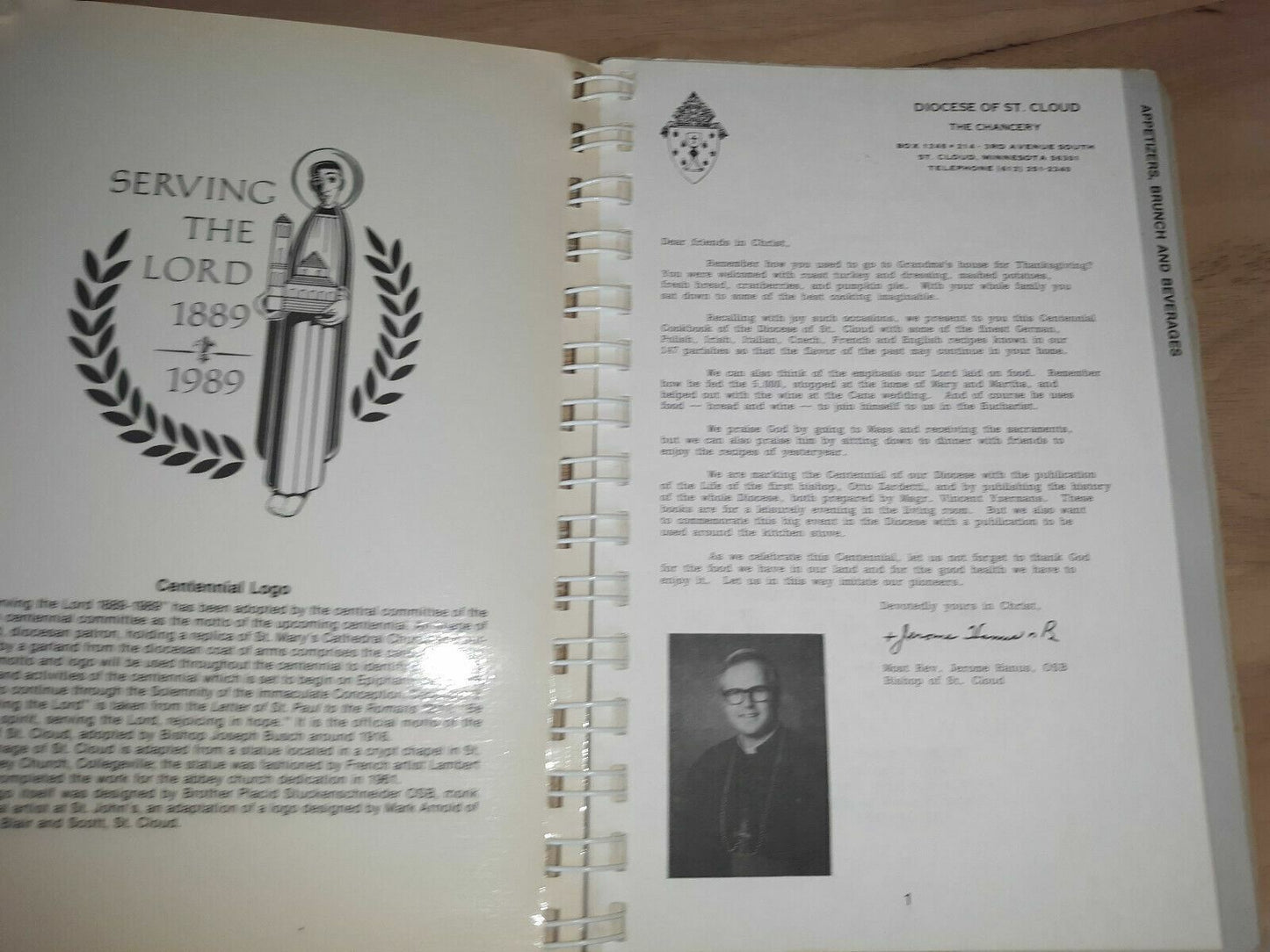Centennial Cookbook 1889-1989 Diocese Of Saint Cloud