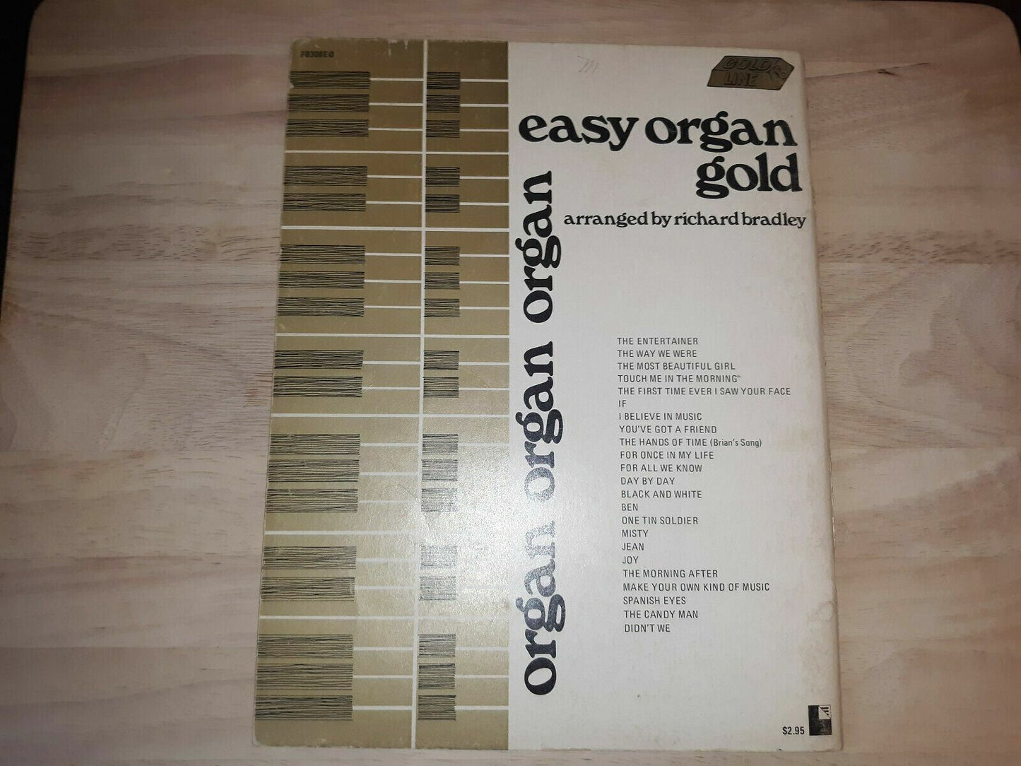 1974 Easy Organ Gold Richard Bradley Gold Line Paperback