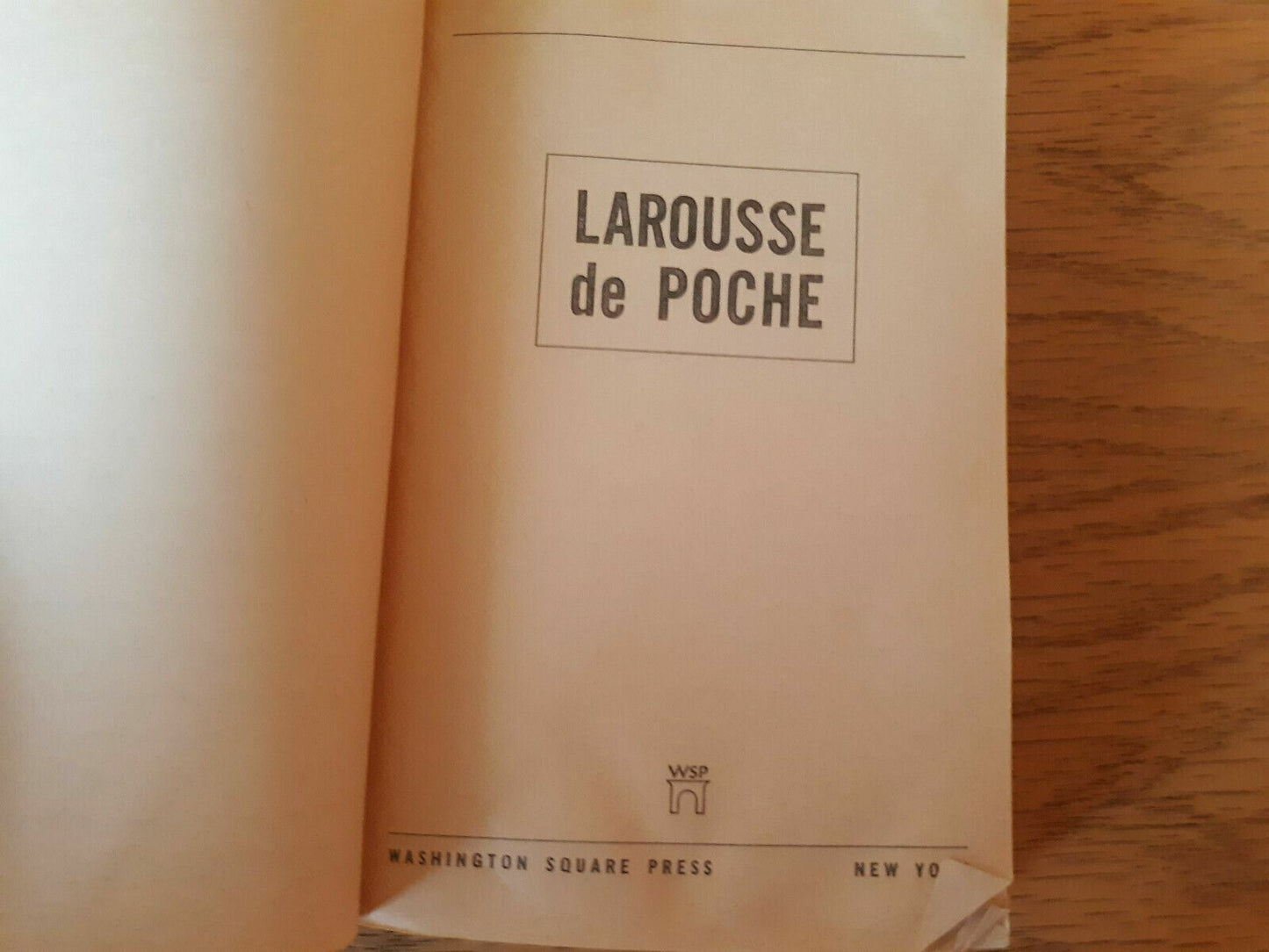 Larousse de Poche French Dictionary 1969 Washington Square Press