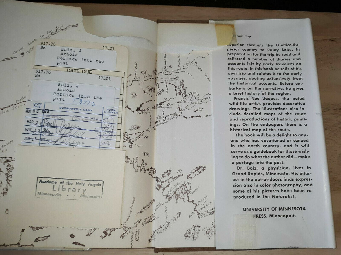 J. Armold Bolz PORTAGE INTO THE PAST University of Minnesota Press c. 1975