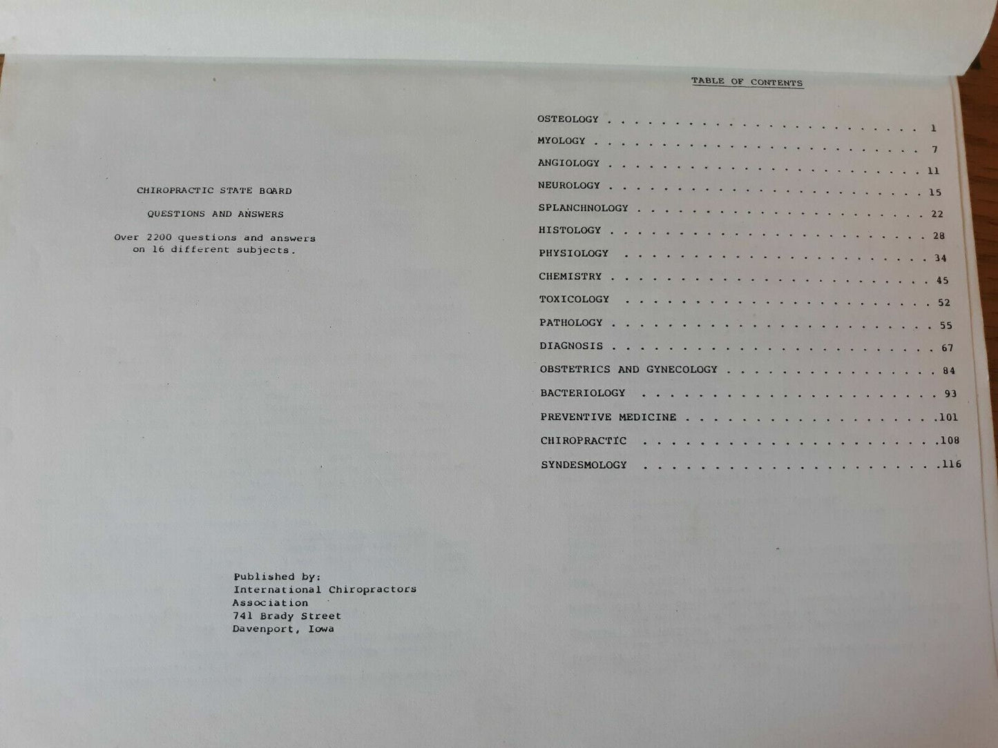 Chiropractic State Board Questions And Answers 1981 International Chiropractors