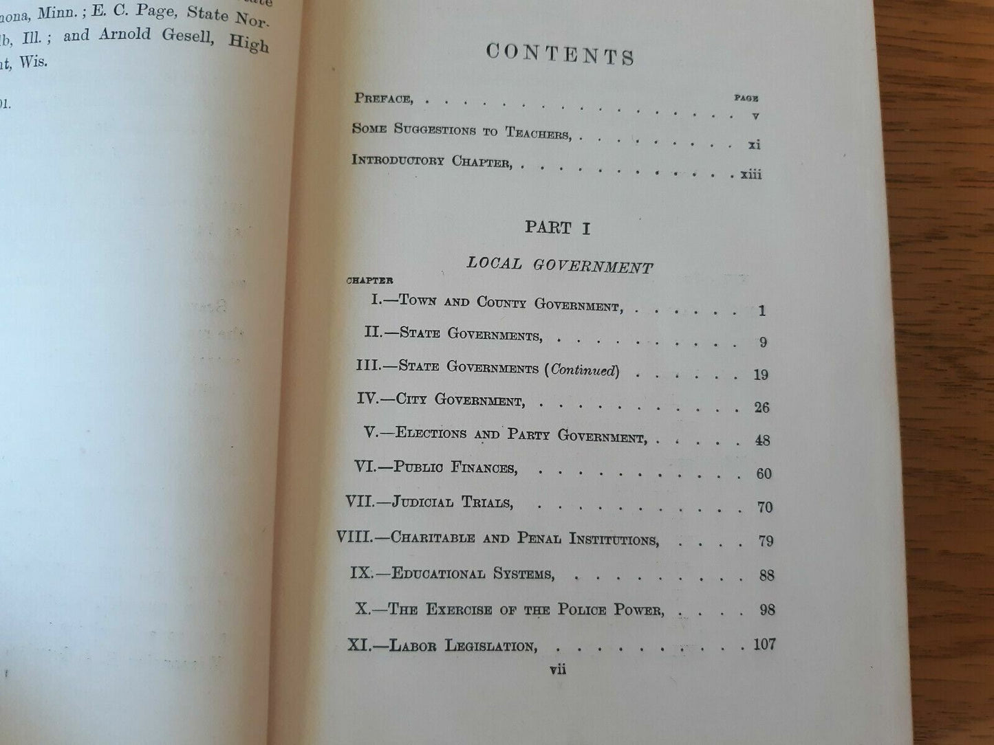 Antique Vintage Government in State and Nation 1903 J.A. James A.H. Sanford