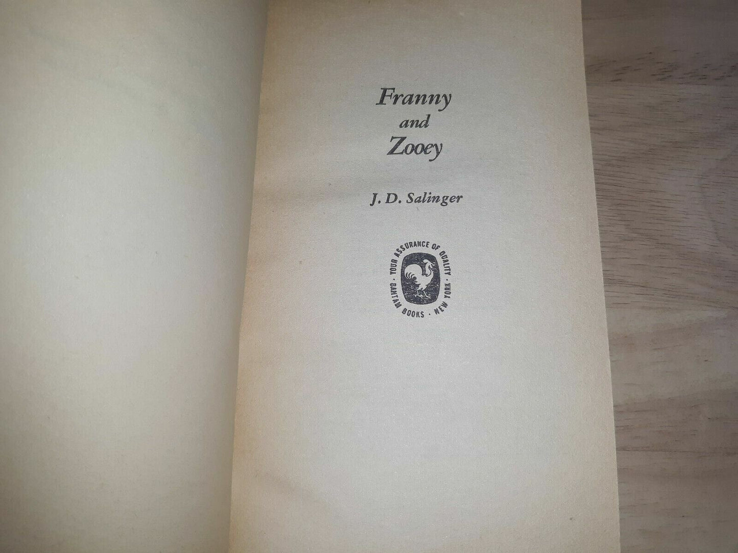 1962 Franny and Zooey (Bantam Book) J.D. Salinger