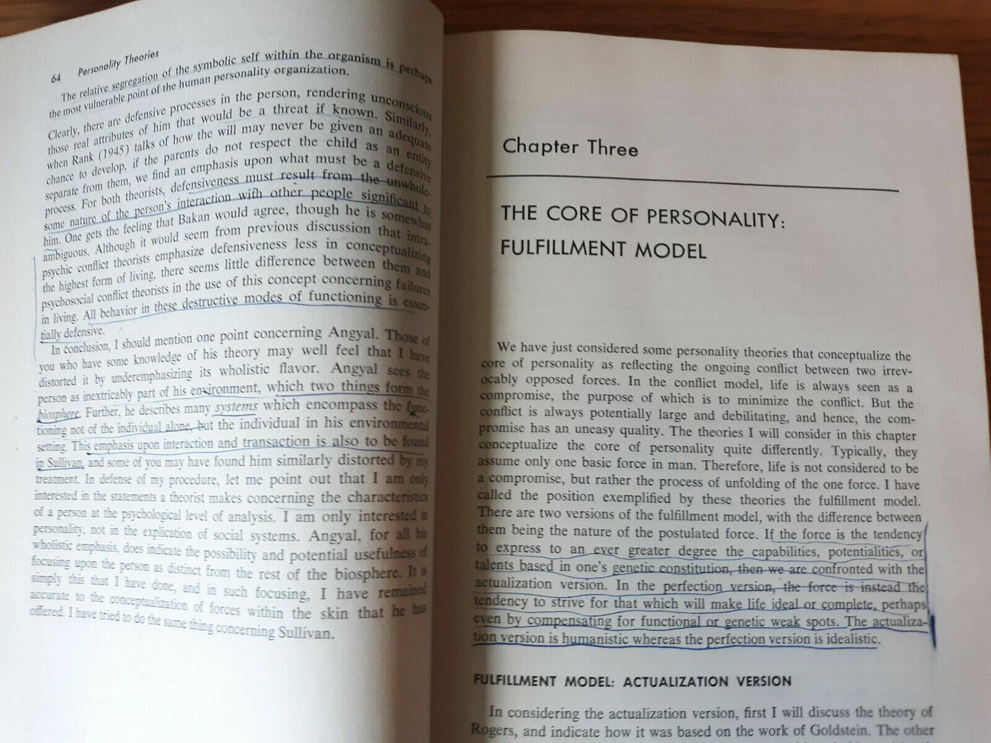 Personality Theories A Comparative Analysis By Salvatore Maddi | 1968 | HC