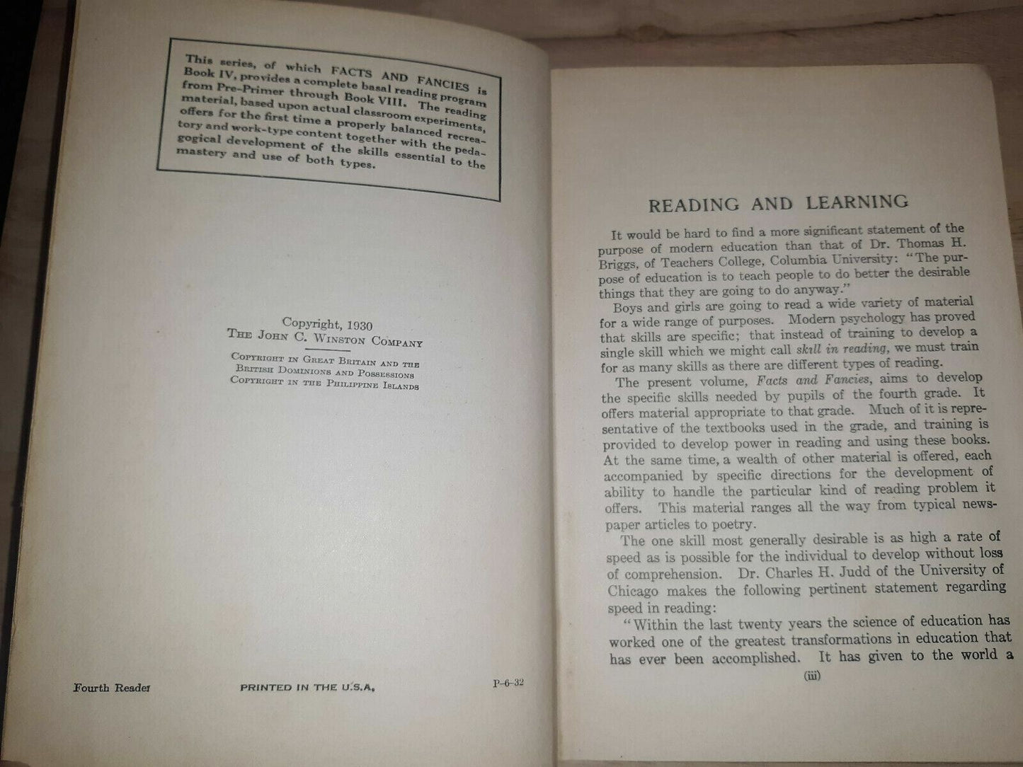 Facts and Fancies, Book IV (The New Silent Readers) 1930 Lewis Rowland
