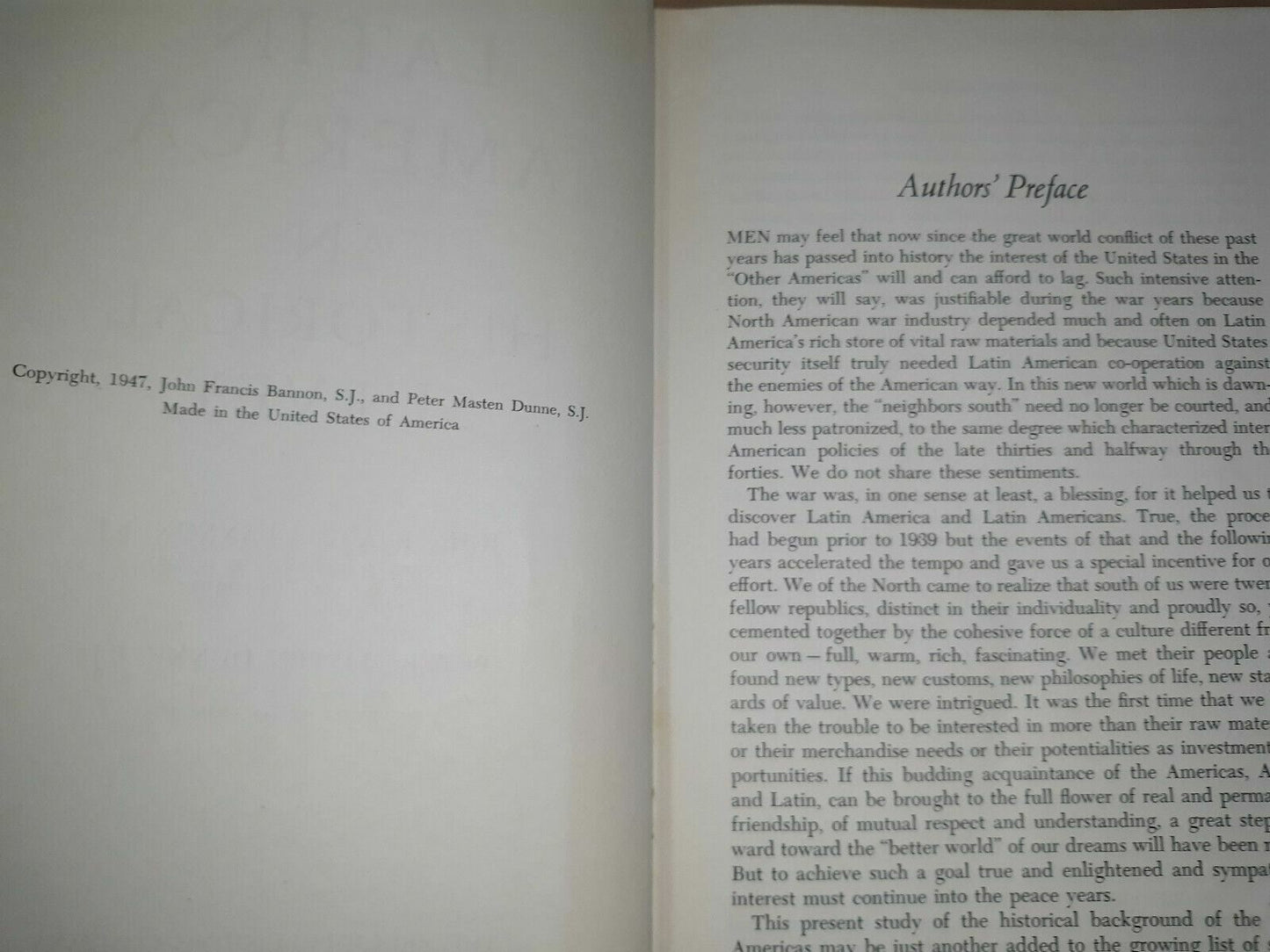 1947 Latin America An Historical Survey Bannon Dunne