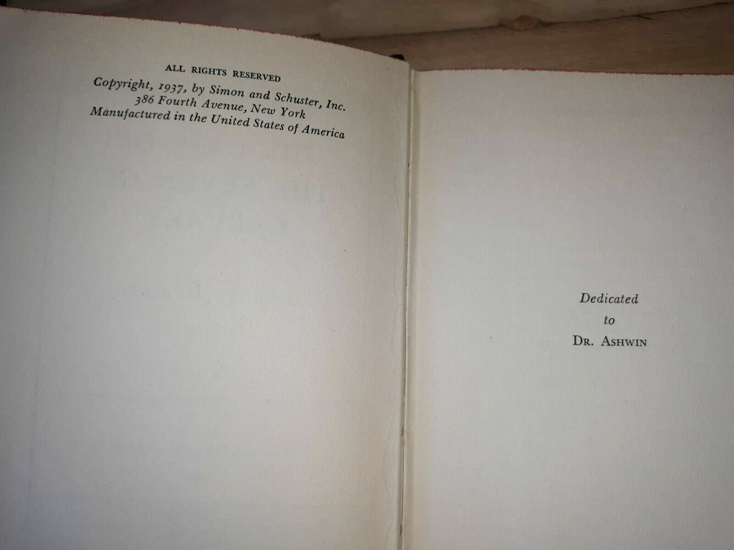 Anthony BOUCHER / The Case of the Seven of Calvary First Edition 1937
