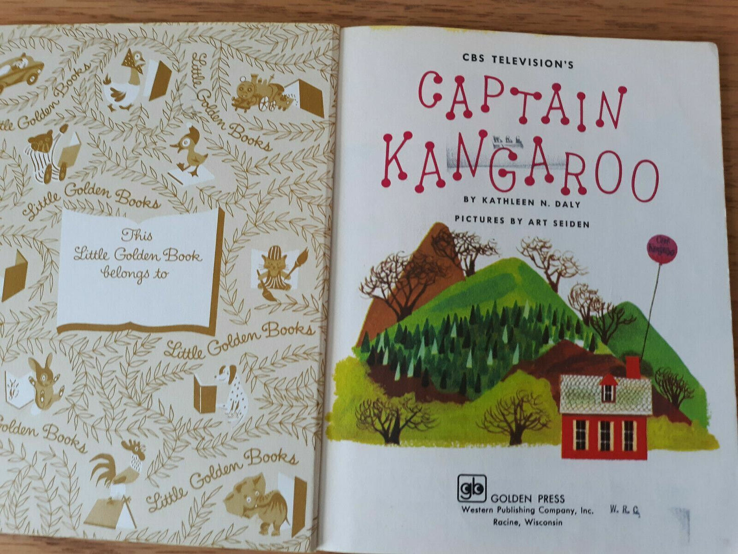 A Little Golden Book Captain Kangaroo by Kathleen N. Daly 1972 261
