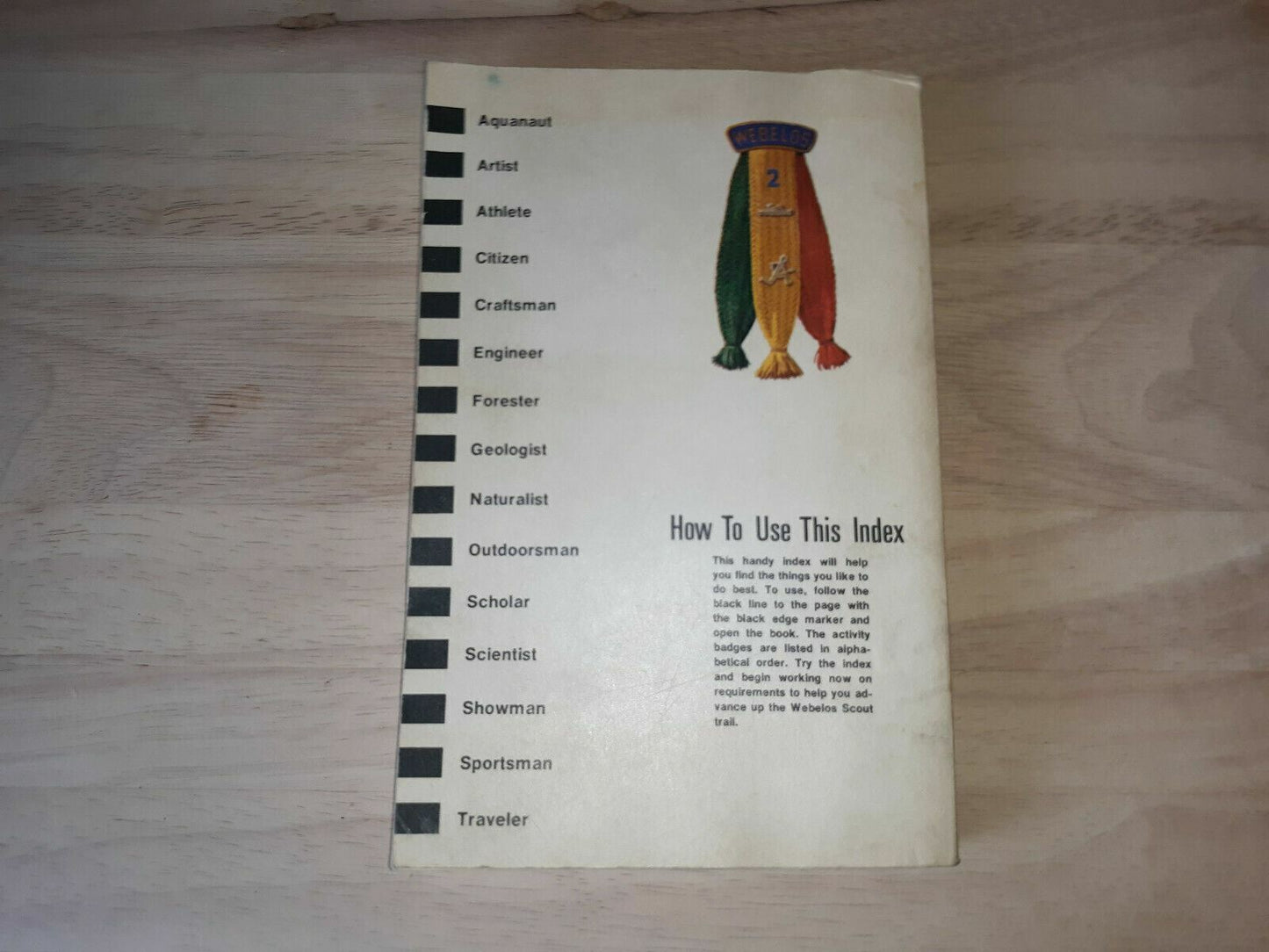 1976 Webelos Scout Book Boy Scouts of America BSA