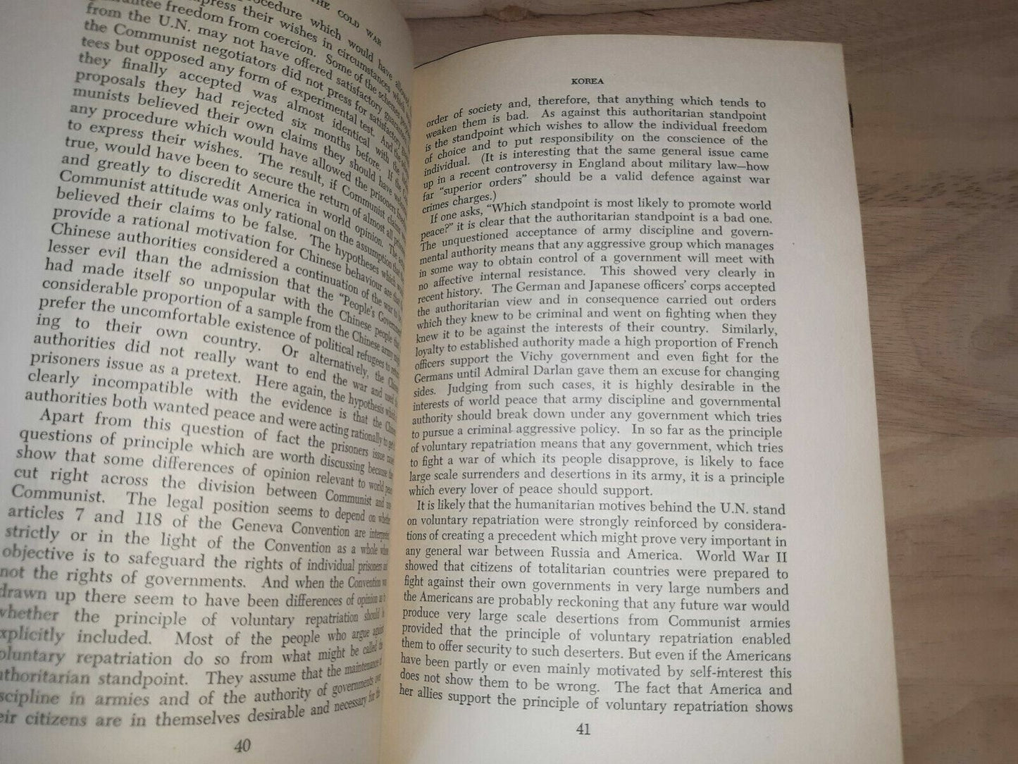 CHINA AND THE COLD WAR by Michael Lindsay/Melbourn Univ. Press 1955