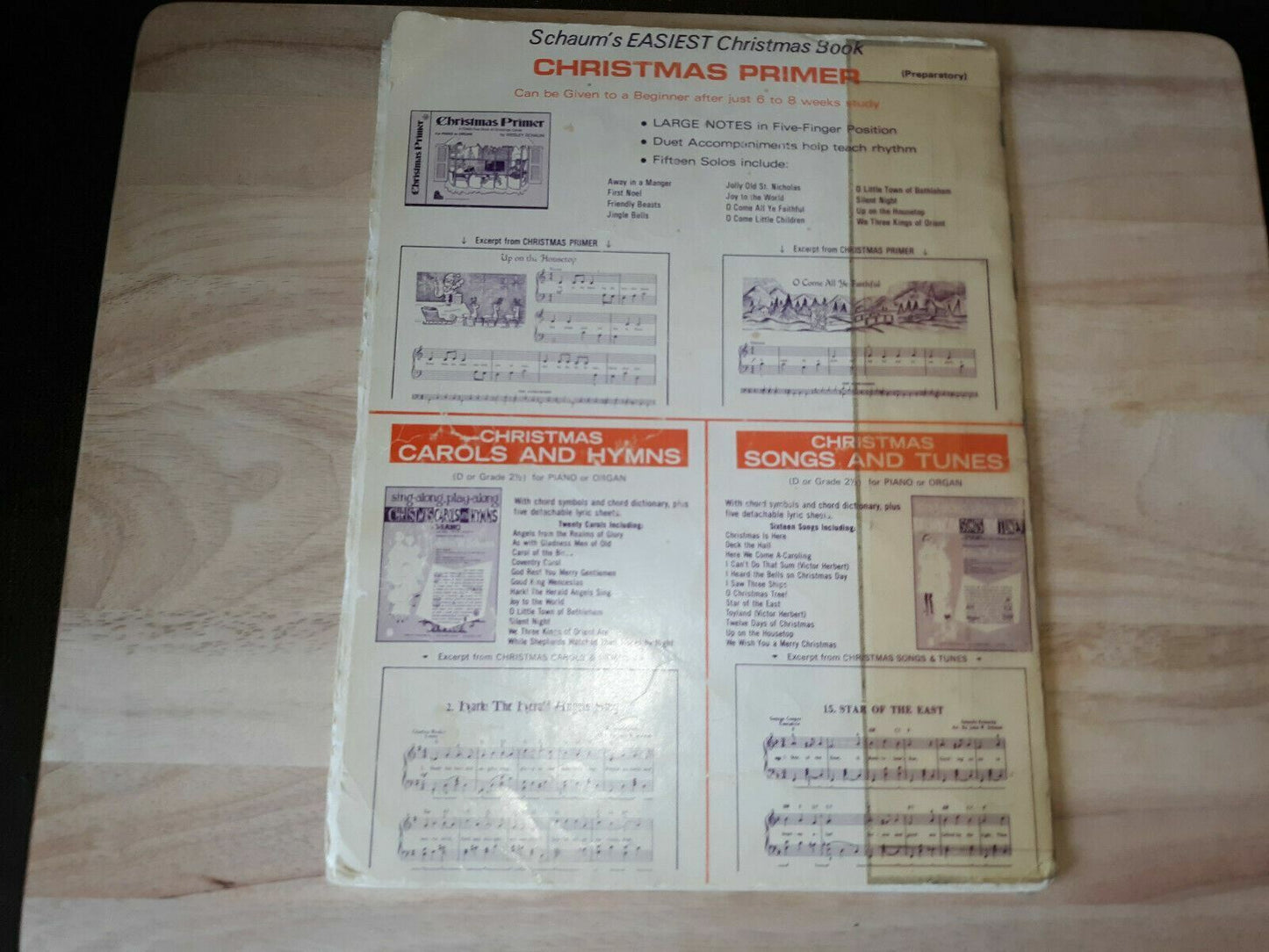 1975 Christmas Jubilee Schaum Solos For Piano Or Organ
