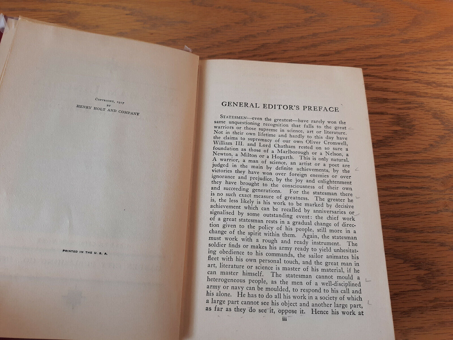 Abraham Lincoln Lord Charnwood 1917 Hardcover Garden City