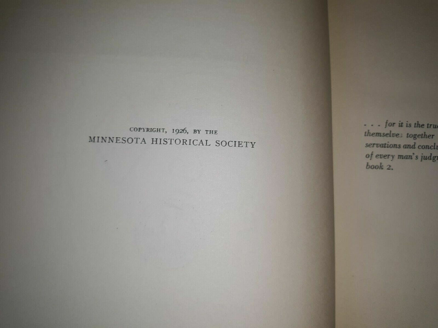 A History Of Minnesota By William Watts Folwell, 1926 Vol III, Minn. Historic