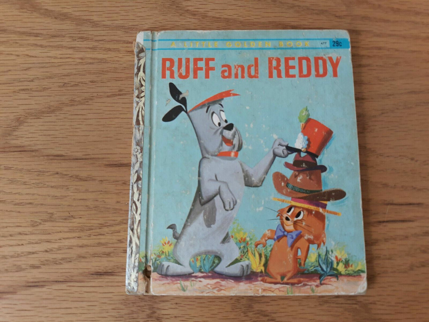 1959 Ruff and Reddy, Ann McGovern, A Little Golden Book Authorized Ed