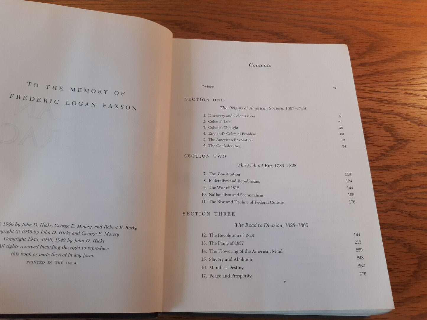 A History Of American Democracy John D Hicks 1966 Hardcover 3rd Edition