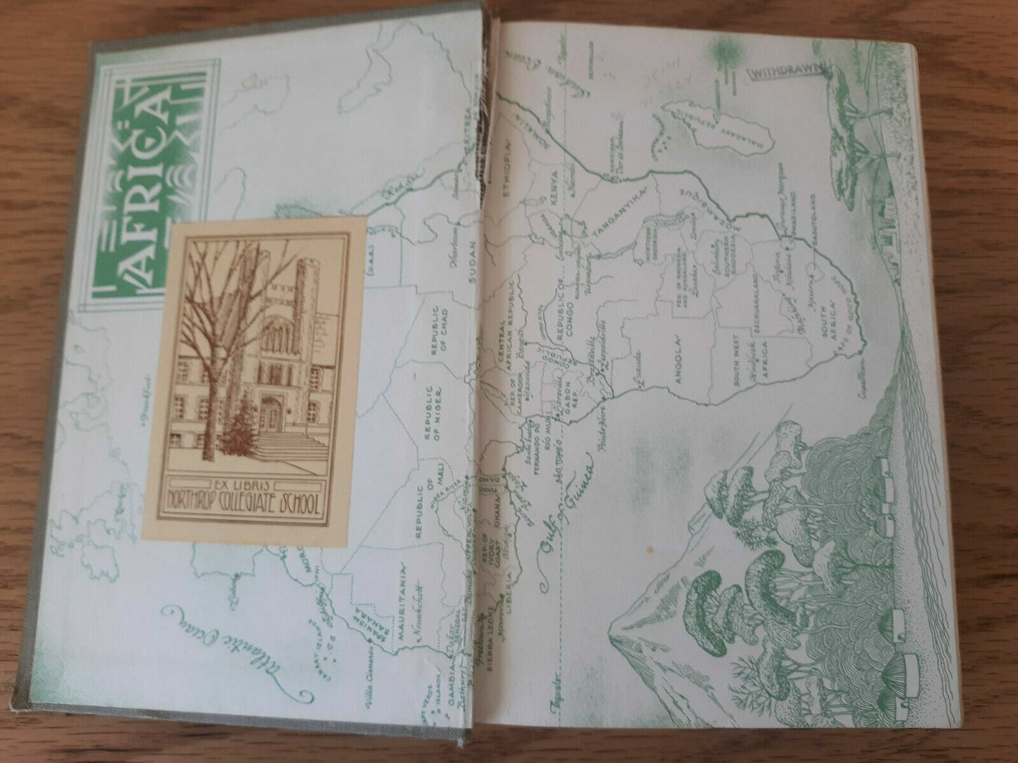 Africa A to Z by Robert Kane 1961 First Edition Hardcover