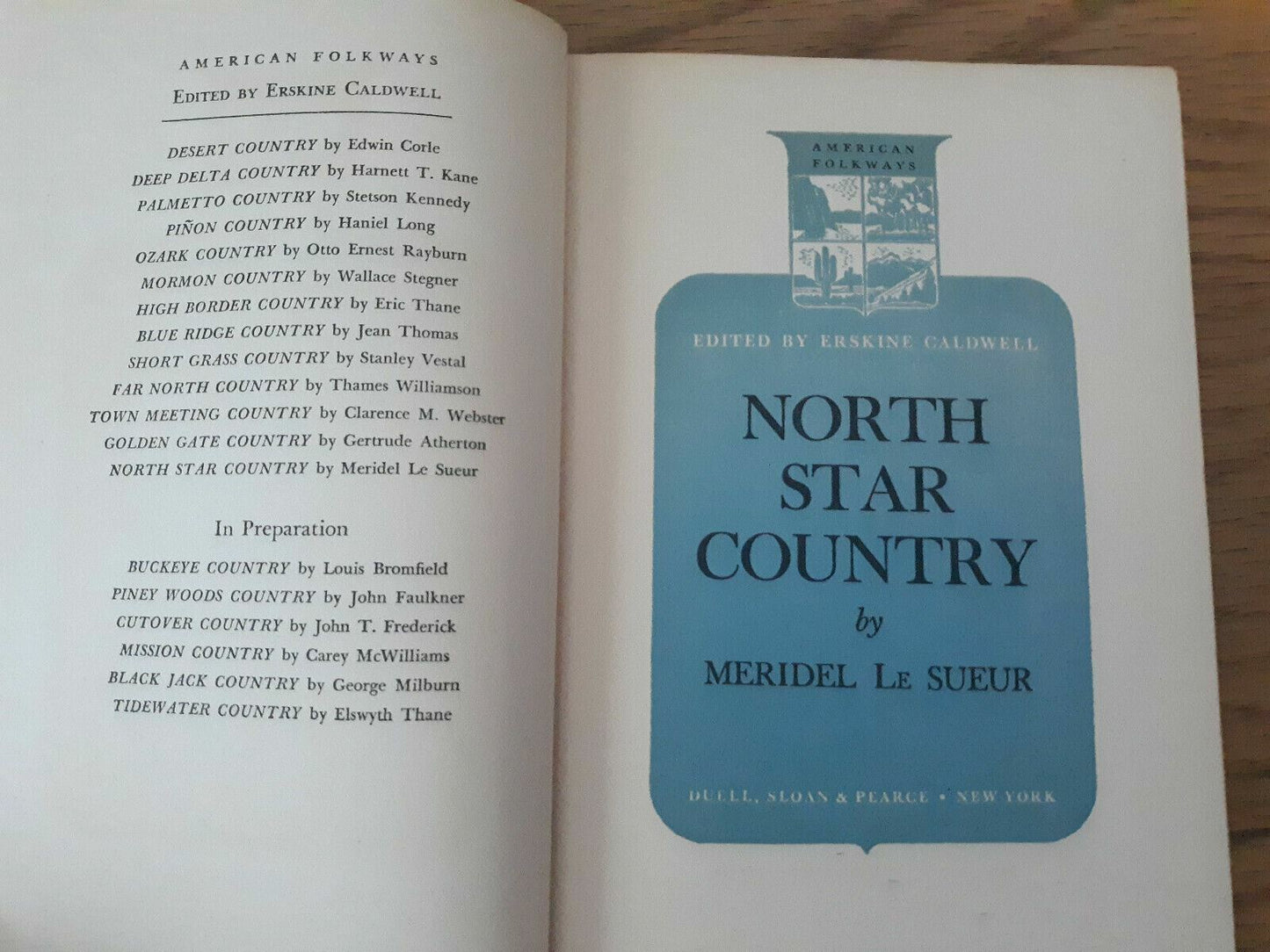 North Star Country by Meridel Le Sueur 1945 1st Edition