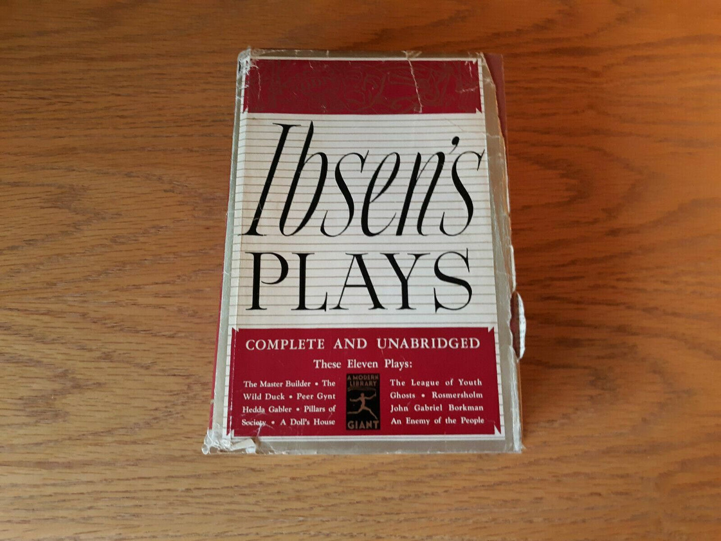 Eleven Plays by Henrik Ibsen (Modern Library Giant Edition) Dust Jacket Hardcove