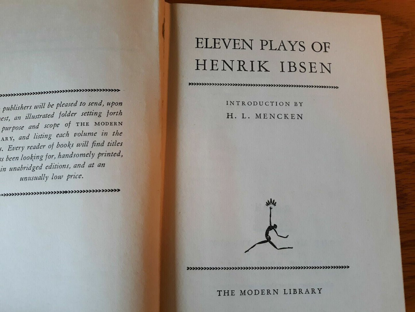Eleven Plays by Henrik Ibsen (Modern Library Giant Edition) Dust Jacket Hardcove