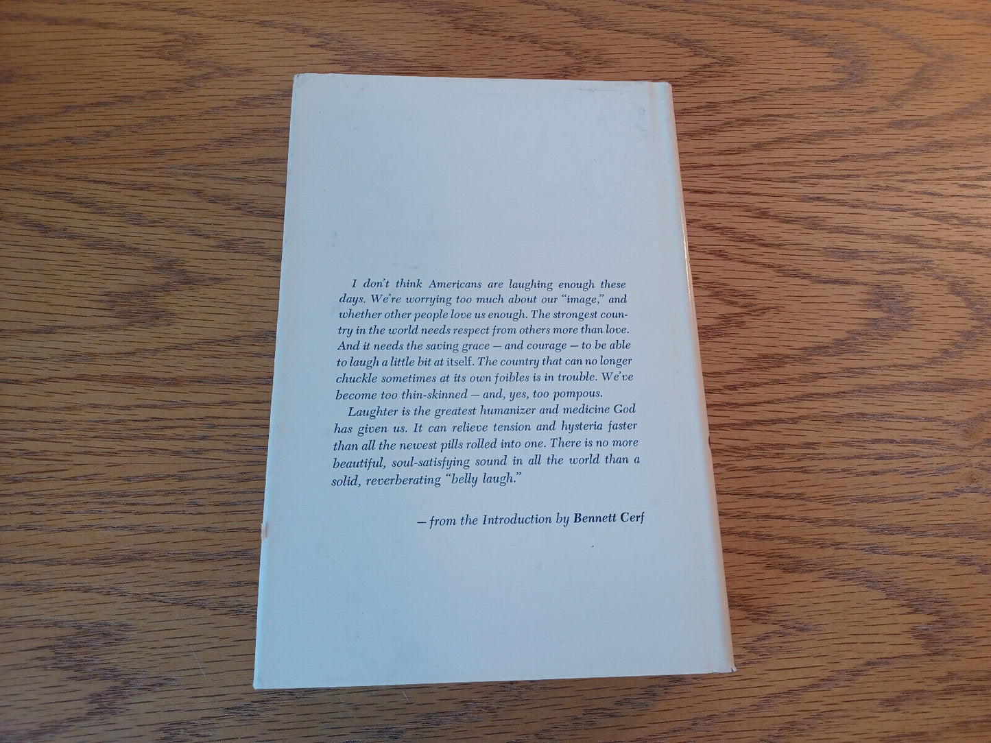 Laugh Day Bennett Cerf 1965 Book Club Edition Hardcover Dust Jacket Doubleday