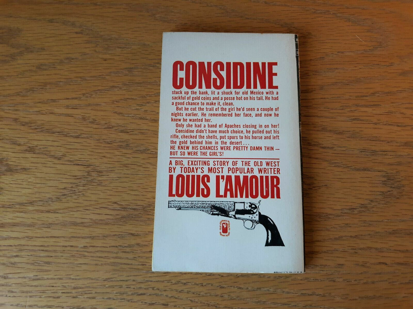 1969 Louis l’Amour High Lonesome Paperback Bantam Books
