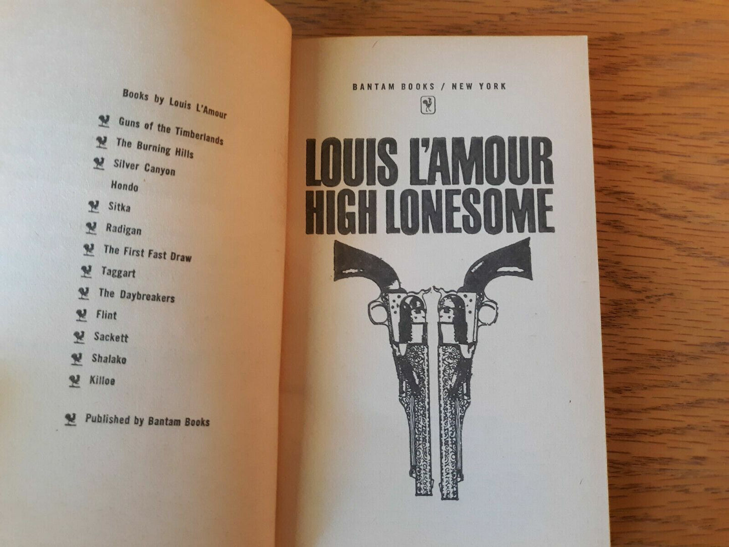1969 Louis l’Amour High Lonesome Paperback Bantam Books